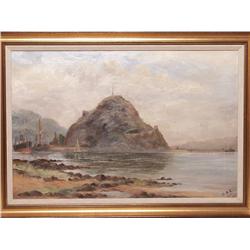 Britiswh Oil on Canvas Marine View