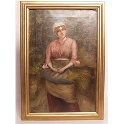 Victorian Oil Painting on Canvas