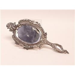 Spanish Colonial Fine Silver Carriage Mirror