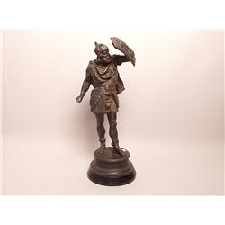 Antique Spelter Figure Gallic Warrior
