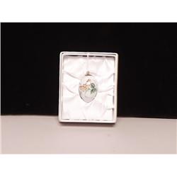 Meissen Butterfly Egg Pendant