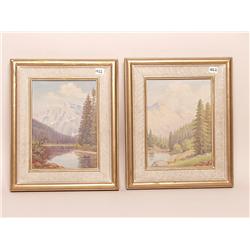 Canadian Art  Roger Scott Signed Oils