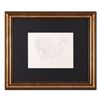 Image 1 : Guillaume Azoulay, "Sketch AZA" Framed Original Drawing, Hand Signed with Letter of Authenticity.