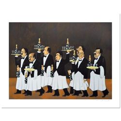 Guy Buffet, "Flower bottle Brigade" Limited Edition Serigraph; Numbered and Hand Signed with Certifi