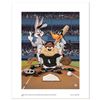 Image 1 : "At the Plate (White Sox)" Numbered Limited Edition Giclee from Warner Bros. with Certificate of Aut