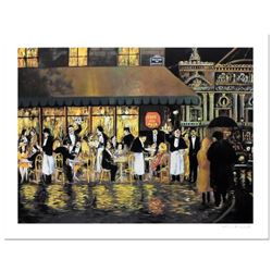 Guy Buffet, "Cafe de la Paix" Limited Edition Serigraph; Numbered and Hand Signed with Certificate o