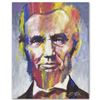 Image 1 : "Abe" Limited Edition Giclee on Canvas by Stephen Fishwick, Numbered and Signed with COA. This piece