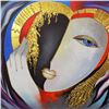 Image 2 : Arbe ,"Sweetheart" Original Mixed Media on Canvas with Gold Embellishing; Hand-Signed with Certifica