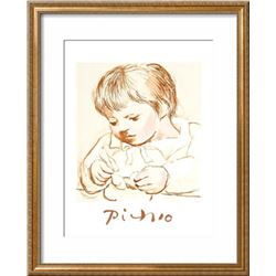 Pablo Picasso  Enfant Deieunant  Custom Framed Lithograph