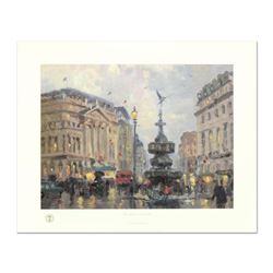 Thomas Kinkade (1958-2012), "Piccadilly Circus" Limited Edition Offset Lithograph, Numbered and Sign