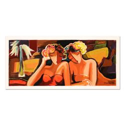 Michael Kerzner, "Sisters" Limited Edition Serigraph, Numbered and Hand Signed with Certificate of A