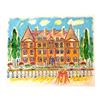 Image 1 : Wayne Ensrud "Chateau de Saran, Moet-Chandon" Mixed Media Original Artwork; Hand Signed; COA