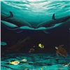 Image 2 : "Loving Sea" Limited Edition Giclee on Canvas (42" x 22.5") by Famed Artist Wyland, Numbered and Han