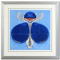 Lu Hong, "Libra" Framed Limited Edition Giclee, Numbered and Hand Signed with COA.