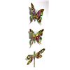 Image 2 : Patricia Govezensky- Original Painting on Cutout Steel (Set of 3) "Set of 3 Butterflies"