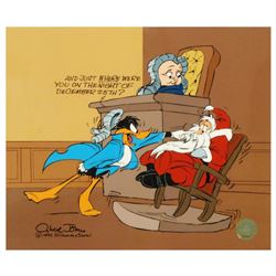  Santa on Trial  by Chuck Jones (1912-2002). Limited Edition Animation Cel with Hand Painted Color. 