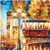 Image 2 : Leonid Afremov "Night Trolley" Limited Edition Giclee on Canvas, Numbered and Signed; Certificate of