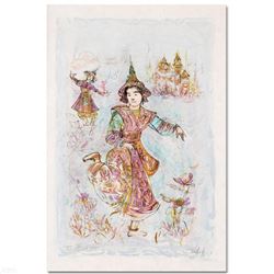  Thai Dancers  Limited Edition Lithograph by Edna Hibel, Numbered and Hand Signed with Certificate o