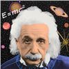 Image 2 : Steve Kaufman (1960-2010), "Einstein" Hand Painted Limited Edition Silkscreen on Canvas from an HC E