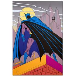 Bob Kane (1915-1998),  Batman Over Gotham  Extremely Rare Limited Edition Original Color Lithograph,