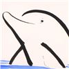 Image 2 : Wyland, "Dolphin" Framed Original Sumi Ink and Watercolor Painting, Hand Signed with Certificate of 
