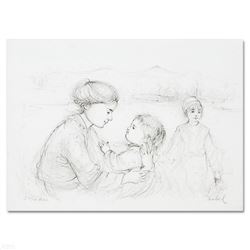  Playful Mother and Baby  Limited Edition Lithograph by Edna Hibel (1917-2014), Numbered and Hand Si