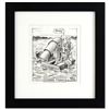 Image 1 : Bizarro! "Extreme Fishing" is a Framed Original Pen & Ink Drawing, by Dan Piraro, Hand Signed by the