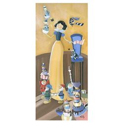 Katie Kelly,  Cleaning Up  Limited Edition Giclee on Gallery Wrapped Canvas, Licensed by Disney Fine