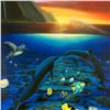 Image 2 : "Kiss for the Sea" Limited Edition Giclee on Canvas (30" x 40") by Renowned Artist Wyland, Numbered 