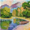 Image 2 : Alexander Antanenka, "Tranquil Time of Day" Original Oil Painting on Canvas (60" x 20"), Hand Signed