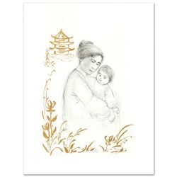 "Lei Jeigiong and her Baby in the Garden of Yun-Tai" Limited Edition Lithograph by Edna Hibel (1917-