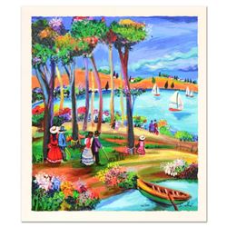 Shlomo Alter,  Afternoon Stroll  Limited Edition Serigraph, Numbered and Hand Signed with Certificat