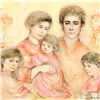 Image 2 : "Michael's Family" Limited Edition Lithograph (36" x 26") by Edna Hibel (1917-2014), Numbered and Ha