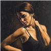 Image 2 : Fabian Perez, "Christine" Hand Textured Limited Edition Giclee on Board. Hand Signed and Numbered.