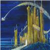 Image 2 : Peter (1913-2007) & Harrison Ellenshaw - "Gold Castle" Limited Edition Hand Embellished Giclee on Ca