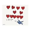 Image 1 : Andy Warhol "I Love You So, c. 1958" Offset Lithograph