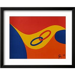 Alexander Calder "Flying colors II" Custom Framed Lithograph