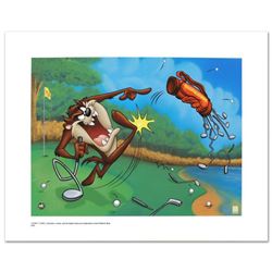  Terrible Taz Golf  Limited Edition Giclee from Warner Bros., Numbered with Hologram Seal and Certif