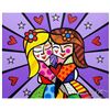 Image 1 : Romero Britto "Happiness" Hand Signed Limited Edition Giclee on Canvas; Authenticated