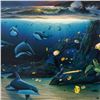 Image 2 : Wyland, "Moonlit Waters" Limited Edition Lithograph, Numbered and Hand Signed with Certificate of Au