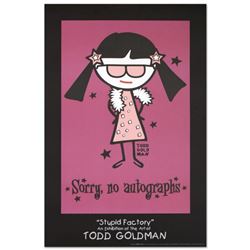  Sorry, No Autographs  Fine Art Litho Poster (24  x 36 ) by Renowned Pop Artist Todd Goldman.