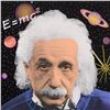 Image 2 : Steve Kaufman (1960-2010), "Einstein" Hand Painted Limited Edition Silkscreen on Canvas from an HC E