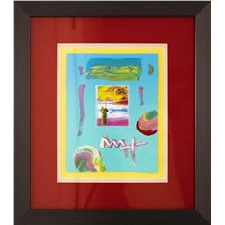 Peter Max- Original Mixed Media "Sage and Profile Ver. I #182"