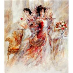 Gary Benfield  La Promenade II  Giclee on Canvas