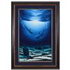 Image 1 : Wyland, "Ocean Blue (With Reef)" Framed Original Oil Painting (35" x 47") on Canvas, Hand Signed wit