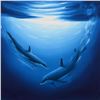 Image 2 : Wyland, "Ocean Blue (With Reef)" Framed Original Oil Painting (35" x 47") on Canvas, Hand Signed wit