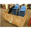 Image 1 : 15 stacking chairs, table, office chairs & misc