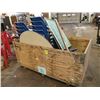 Image 2 : 15 stacking chairs, table, office chairs & misc