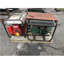 Pallet w/2 generators, 2 heaters, choke cable & bolt cutter