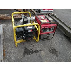 (2) Honda powered water pumps